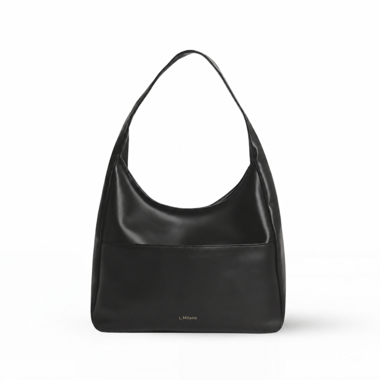 Bolso Milano en negro, de estudio