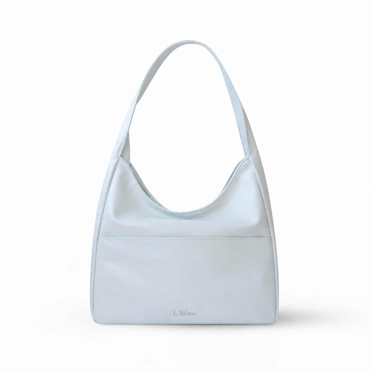 Bolso Milano en azul grisáceo, de estudio