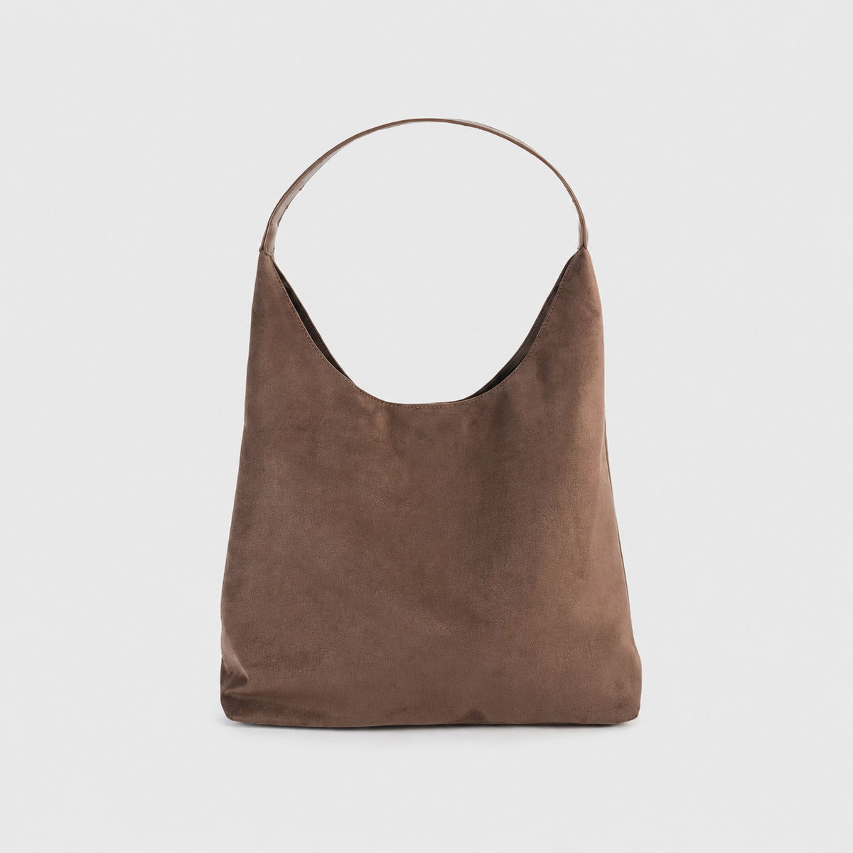 Bolso Siena de ante en Marrón, vista frontal