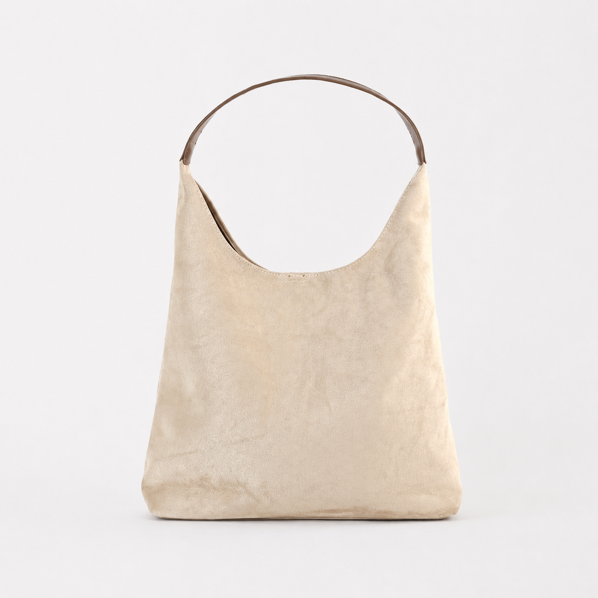 Bolso Siena de ante en Beige, vista frontal