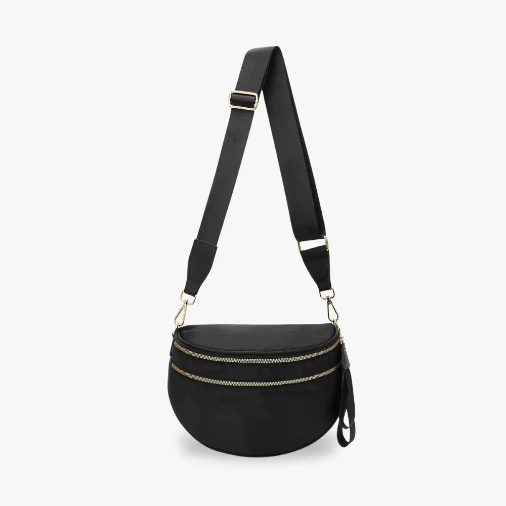 Ravenna Negro liso · bolso solo con la correa